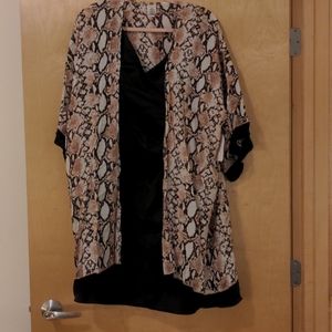 Snake Print Swim Coverup